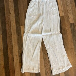 Dreamers Cream Textured Pants